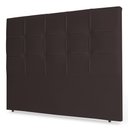 Ver imagem 1 de Cabeceira Estofada Cama Box Casal King Size Fiorella 195cm Corino Marrom Cacau - Desk Design