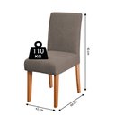 Ver imagem 4 de Conjunto Sala de Jantar Mesa Miami 1,20m 4 Cadeiras Trieste Madeirado/mascavo Dobuê