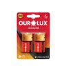 Pilha Alcalina C- Ourolux no Blister 2 Unidade Pilhas Grande - 1
