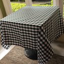 Ver imagem 3 de Toalha de Mesa Filomena Xadrez Verde - Poliéster, 145x145cm