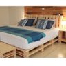 Cama De Casal De Pallet Marrom - 1