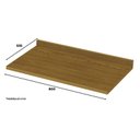 Ver imagem 5 de Balcão Forno de Embutir 80cm Americana Branco com Tampo Nature - Móveis Henn