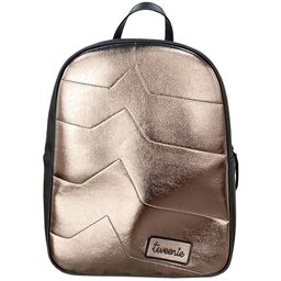 MOCHILA INFANTIL FEMININA SINTÉTICO PAMPILI REF: 580194 UN PRETO-PRATA - 1