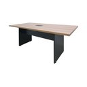 Ver imagem 1 de Mesa de Escritório reunião retangular c/ 1 caixa com tomadas - Euro Itália 710317