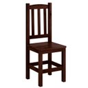 Ver imagem 2 de Kit 4 Cadeiras Madeira Maciça Diamante Cor Castanho Nemargi