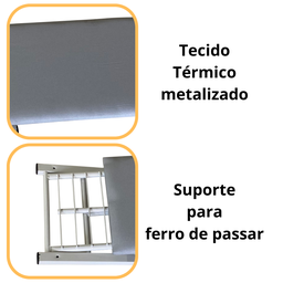 Tábua Mesa de Passar Roupa Articulada de Parede - 3