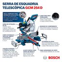 Ver imagem 4 de Serra de Meia Esquadria Gcm 254 110v com 1 Disco para Madeira Bosch
