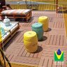 Deck de Madeira Plástica Modular Click 50cmx50cm In Brasil - 3