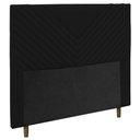 Ver imagem 1 de Cabeceira Cama Box Casal Queen Size Viena 160cm Suede Preto - Abmaza