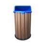 Lixeira em Madeira Plástica 94L In Brasil - 1