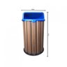 Lixeira em Madeira Plástica 94L In Brasil - 2