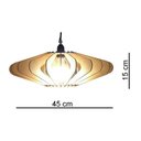 Ver imagem 4 de Lustre Luminária Pendente de Madeira MDF Mod. OVNI