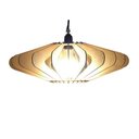 Ver imagem 1 de Lustre Luminária Pendente de Madeira MDF Mod. OVNI