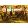 Cadeiras e Mesa de Centro Área Varanda Piscina Churrasqueira Trama Original Vênus - 2
