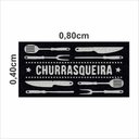 Ver imagem 2 de Tapete Capacho Churrasqueira 80x40 Cm para Decoração