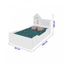 Ver imagem 3 de Cama Infantil com Casa de Bonecas Lilly Juvenil Divaloto Branco/Rosa