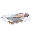 Ver imagem 4 de Cama Casal Montessoriana Infantil Branco/mel