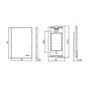 Ver imagem 2 de Interruptor Simples com Luz Margirius Sleek 10a com Placa 4x2 Branco