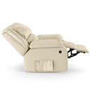 Ver imagem 4 de Poltrona do Papai Reclinável Pietra Power Elétrica Massagem Fh9 Pu Bege - Mpozenato