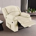 Ver imagem 6 de Poltrona do Papai Reclinável Pietra Power Elétrica Massagem Fh9 Pu Bege - Mpozenato