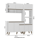 Ver imagem 7 de Armário de Cozinha Completa Atlanta Fit Carraro Branca