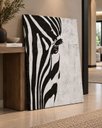 Ver imagem 1 de Quadro Zebra Minimalista Decorativo 90x130
