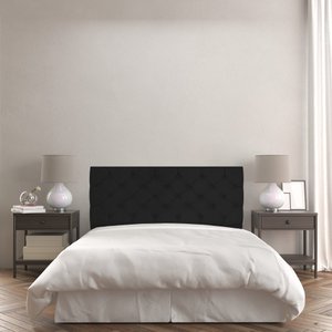 Painel Capitonê Solteiro 90cm Jade SLK Decor Painel Jade Preto