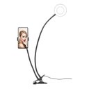 Ver imagem 3 de Hing Light Led Suporte Celular Tripe Mesa Iluminador Luz Iluminacao Anel Fotografia Video 2 em 1