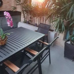 Jogo de Mesa Ripada 8 Cadeiras Cactos de Jardim Piscina - 3