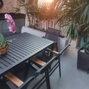 Ver imagem 3 de Jogo de Mesa Ripada 8 Cadeiras Cactos de Jardim Piscina