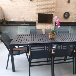 Jogo de Mesa Ripada 8 Cadeiras Cactos de Jardim Piscina - 4