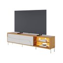 Ver imagem 5 de Rack para TV até 75 Polegadas com LED MDF 216,8cm 2 Portas de Correr Metal Amalfi