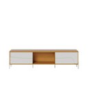Ver imagem 2 de Rack para TV até 75 Polegadas com LED MDF 216,8cm 2 Portas de Correr Metal Amalfi