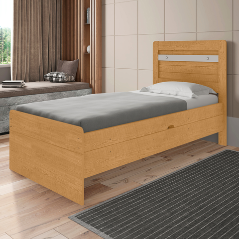 Cama Casa do Horizonte Solteiro com Colchão Naturalle