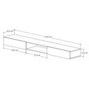 Ver imagem 3 de Rack Suspenso Star para TV até 75 Polegadas MDF/MDP 178 cm 2 Portas