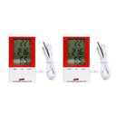 Ver imagem 1 de Kit 2 Termo Higrômetro Digital Mesa Parede Relógio Imã Sensor Interno Externo Ht-750 Portátil
