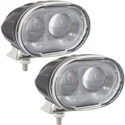 2 Farois Led Empilhadeira Blue Spot Pulverizador Luz Azul 20W Segurança Agrícola Rayx Lt2017a - 1