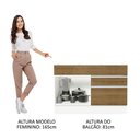 Ver mais imagens de Balcão Gabinete de Pia 120 X 60 Cm 1 Porta 2 Gavetas Branco
