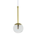 Ver imagem 4 de Pendente Globo Esfera de Vidro 12cm - Ouro - Vidro Cristal