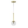 Pendente Globo Esfera de Vidro 12cm - Ouro - Vidro Cristal - 2