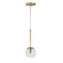 Ver imagem 2 de Pendente Globo Esfera de Vidro 12cm - Ouro - Vidro Cristal