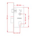 Ver imagem 4 de Fechadura Externa Pado Concept Roseta Redonda Preta 40mm 401E