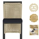 Ver imagem 3 de Mesa Bistro e 2 Banquetas Roma Preta Corda Náutica 12 Trama Original