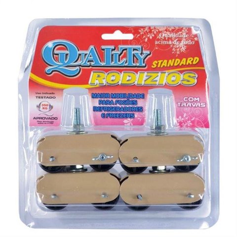 Pes c/rod.p/gelad./fogao s.normal bege q - 00021 - QUALITY PES C/ROD.P/GELAD./FOGAO S.NORMAL BEGE Q