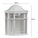 Ver imagem 3 de Kit 12 Arandelas de Parede Externa Luminária Branca Clássica Colonial 25cm de Ville Dital