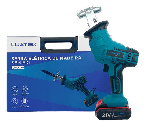 Serra Poda 21v Duas Baterias 10000mah + 4 Lâminas