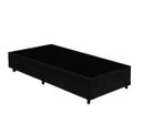 Ver imagem 2 de Cama Box Solteiro - Tecido Sintético Preto com Colchão Extra Firme D28 - Suporta 80Kg