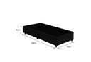 Ver imagem 5 de Cama Box Solteiro - Tecido Sintético Preto com Colchão Extra Firme D28 - Suporta 80Kg