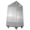 Ver imagem 5 de Caixa Cesto Em Acrílico 33 Cm X 33 Cm X 65 Cm Com Rodízios Centauri Acrílicos