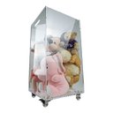 Ver imagem 4 de Caixa Cesto Em Acrílico 33 Cm X 33 Cm X 65 Cm Com Rodízios Centauri Acrílicos